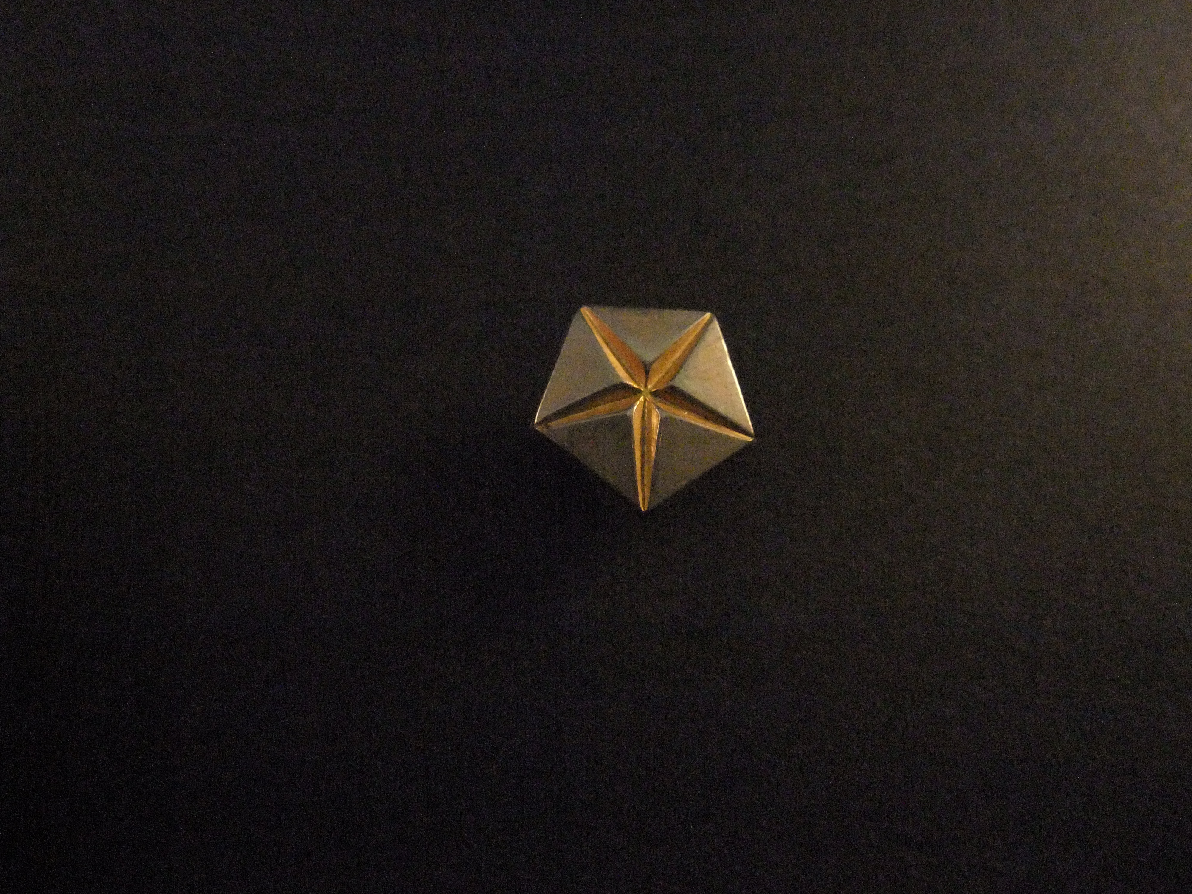 Chrysler logo zilverkleurig (goudkleurige ster)